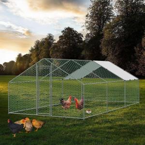 China 3x6x2m Chicken Run Kennel Large Metal Chicken Coop Run Walk In Cage For Poultry Rabbit Duck Goose Hen Dog House  supplier