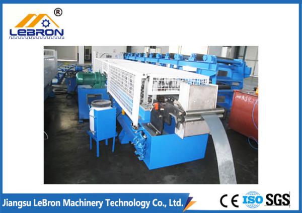 2018 New type Blue color Door Shutter Roll Forming Machinemade in china PLC control system long time service