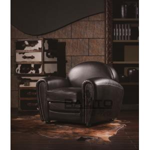 old style black single leather sofa furniture,#K603A