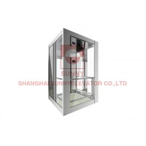 China 2 Floors Villa House Panoramic Elevator With Two Doors Cabin Safety Gear supplier