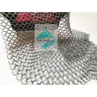 China Weave Type Carton Steel Round Ring Mesh Chainmail Ring Belt For Decoration Ceiling Lights on sale
