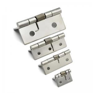 China 304 Stainless Steel Spring Hinge Automatic Cabinet Door Wardrobe Mini Micro Hinge supplier