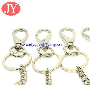 China Snap hook with key chain link zinc alloy key rings chains supplier