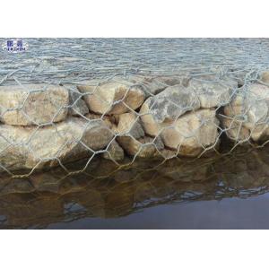 Pvc Coated Galvanized Erosion Control Gabion Baskets For River / Bank Slope