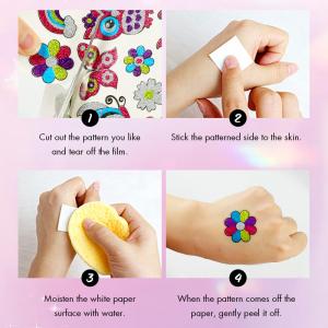 Versatile Cute Glitter Waterproof Temporary Tattoo Sticker Sparkling Effects