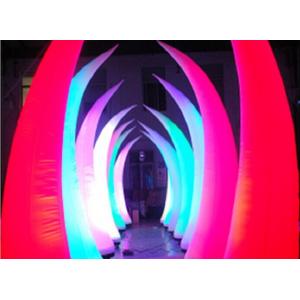 China Beautiful Bridge Led Inflatable Lighting Tusk Type For Romantic Party supplier