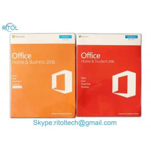 China Microsoft Office Home And Business 2016 FPP , Microsoft Office Home & Business 2016 Retail Key Genuine Sealed Box supplier
