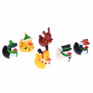 China Holiday Decorated Christmas Rubber Duck Candles Design For Carnival Game  supplier