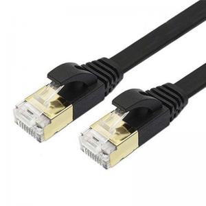 China CAT7 Flat Ethernet  RJ45 FTP Patch Cord shielded Network cable supplier