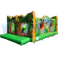 China Animals Playground Jungle Commercial Bouncy Castles Durable 0.55mm PVC Tarpaulin Material on sale