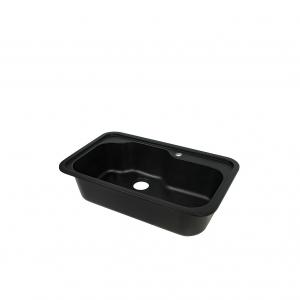 Size 80 X 48cm Quartz Stone Kitchen Sink 1 Bowl With Tap Hole