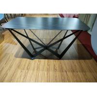 China Indoor 40*80*76.5cm Painting Wrought Iron Table on sale