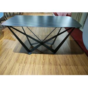 Indoor 40*80*76.5cm Painting Wrought Iron Table