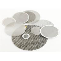 China Air Filter Grade 304 Rimmed 100mm Stainless Steel Mesh Discs on sale
