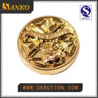 China High quality high polished gold metal jeans button on sale
