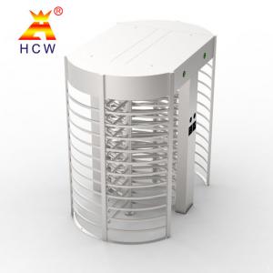 China Automatic Systems SS316 Full Body Turnstile Single Access 600mm Fence Length supplier