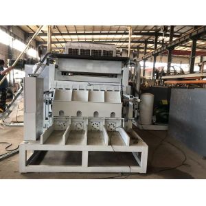 China Waste Paper Pulp Egg Tray Making Machine , Fruit Tray Making Machine Large Output 2500-3000pcs/h 4*4 molds PLC Controlled wholesale