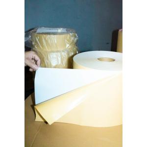 China Hot Melt Glue Self Adhesive Paper Sheets , Ordinary Sticky PVC Adhesive Roll supplier