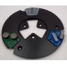 China 270mm HTC Conversion Plate With Triple Trapezoid Shape Magnetic Slots To Be Able To Use Variety Types Of Trapezoid Floor Grinding Diamond Tools wholesale