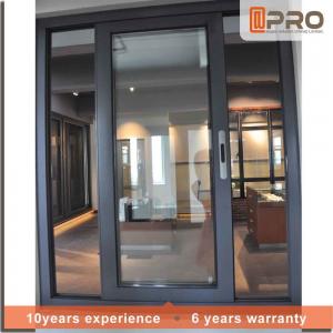 Dark Grey Sliding Office Window Fly Screen Aluminium Sliding Glass Windows interior sliding window triple sliding