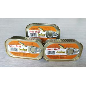 Lightweight Canned Fish Mackerel , Canned Sardine Fish In Vegetable Oil