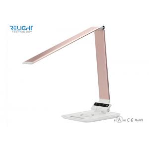 Silver Color Wireless Charger Cordless Desk Lamp With Touch Swith For Iphone X And Iphone 10