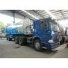 3 Axles Stainless Steel Oilfield Sewage Vacuum Semi Trailer 22 - 30 CBM