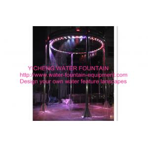Digital Musical Graphical Water Curtain Artificial Waterfall Fountain For Shows