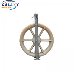 China 30kg Single Wheel Bundled Conductor Pulley Overhead Line Accessories With 100mm Width wholesale