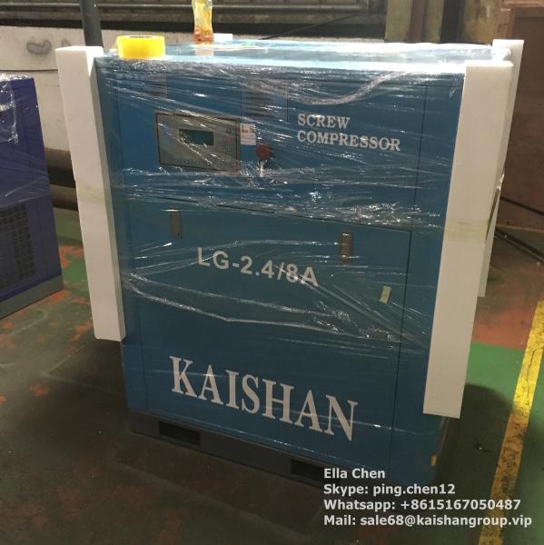 85 cfm / 116 Psi 20 Hp Screw Air Compressor Kaishan Motor Driven Stationary LG