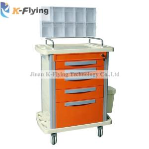Abs Plastic Movable Anesthesia Hospital  Medical Trolley Cart