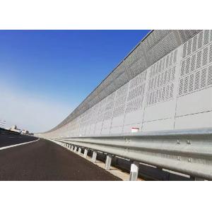 Highway Aluminum Panel Cotton Filling Noise Barrier For Noise Absorbing