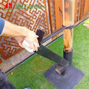 Garden Steel Patio Heater Outdoor Wood Pellet Heater 140cm Or Customize