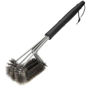 Black 18'' Handle 360 Degree Barbecue Cleaning Brush BBQ Grill Supplies