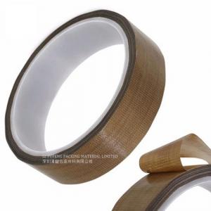 China 80 Micron RoHS High Temp PTFE Tape , PTFE Glass Cloth Tape supplier