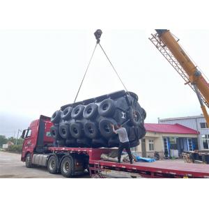 EVA Material Foam Filled Fender With Tires And Chain Net For Ship Protection