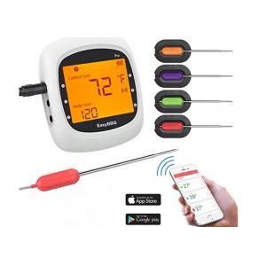 China Large LCD Wireless Bluetooth Food Thermometer , Wifi Cooking Thermometer For Kitchen Cooking supplier