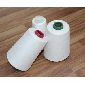 China 100%のバージン繊維は30s/2 30s/3縫う糸のためのポリエステル ヤーンの未加工白い明るい回しました supplier