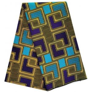 Woven Cotton Wax Fabric for African Garments Traditional African Print