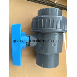 China 110mm PVC Single Union Ball Valve Shutoff Function for Hot Water Distribution System supplier
