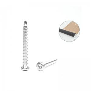 Plain 6.3x55 SUS410 Pan Torx Star Screw Stainless Steel Button Head For Roof Epdm Membrane