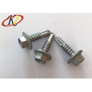 China 18-8 Hex Flange Head Self Drilling Screws with Dacromet Plated supplier