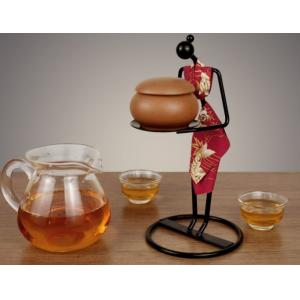 China Creative Characters Chinese Etiquette Tea Holder for Home Decoration supplier