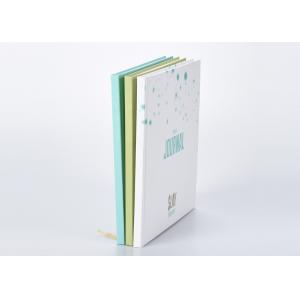 China Pretty Bound Hardcover Notebook , Art Paper Stamping Dot Grid Notebook supplier