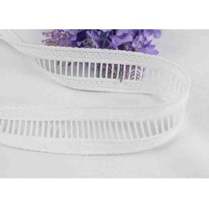 China Water Soluble MIlk Silk White Lace Trim Ribbon For Garment Dress 1/2 Inches Width supplier