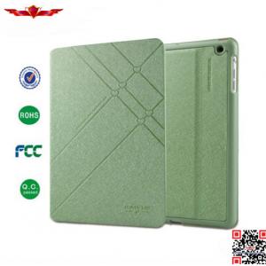 Newest Fashion Design Silk Texture Leather Flip Cover Cases For Ipad 4 High Quality