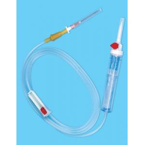 CE ISO Disposable Blood Transfusion Set Lock Adapter With Hypodermic Needle 18G
