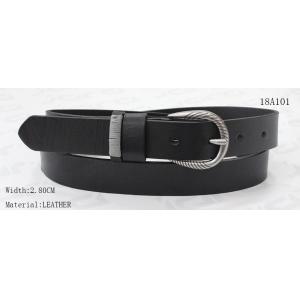 Hand Stitching Loops Ladies Leather Belts , Zinc Alloy Buckle Women's Belts For Jeans