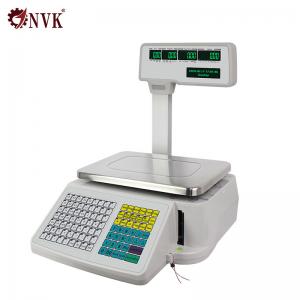 China 30kg Electronic Barcode Label Printing Weighing Scales Cash Register Barcode Scale supplier