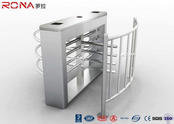 Security Half Height Turnstiles High Transit Speed Access Control System
